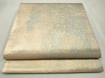 平和屋着物◎六通柄袋帯 霞文 引箔 正絹 逸品 CAAO4480qe