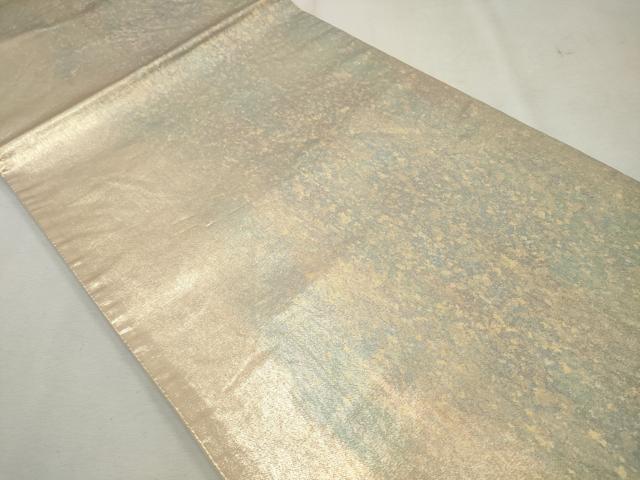 平和屋着物◎六通柄袋帯 霞文 引箔 正絹 逸品 CAAO4480qe