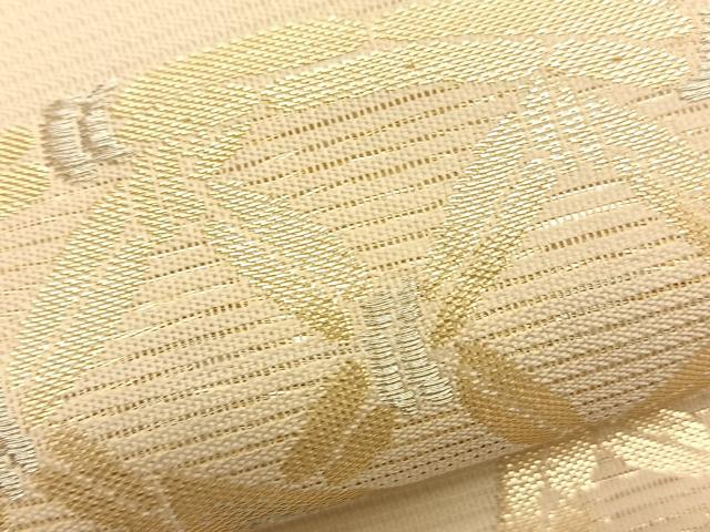 平和屋着物＊夏物 六通柄袋帯 籬楓文 金銀糸 正絹 逸品 BAAS9762du