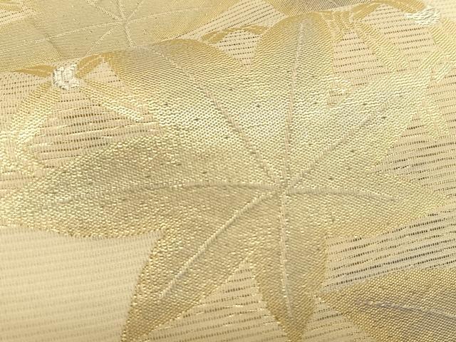 平和屋着物＊夏物 六通柄袋帯 籬楓文 金銀糸 正絹 逸品 BAAS9762du