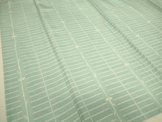 平和屋着物▽上質な小紋 単衣 草花間道 正絹 逸品 DAAS0295az