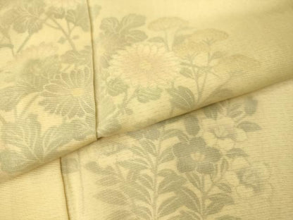 平和屋着物▽訪問着 無双 紗袷 紗×絽 吉祥花文 暈し染め 正絹 逸品 DAAS0291az