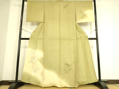 平和屋着物▽訪問着 無双 紗袷 紗×絽 吉祥花文 暈し染め 正絹 逸品 DAAS0291az