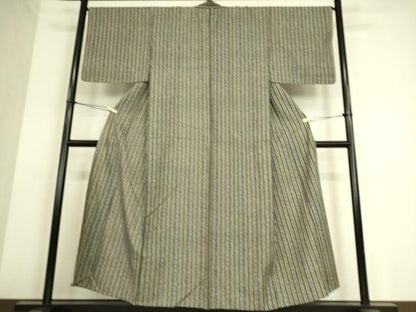 平和屋着物▽上質な小紋 単衣 花間道 正絹 逸品 DAAS0201az