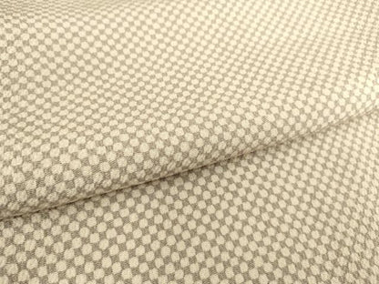 平和屋着物▽上質な小紋 単衣 丸文 鬼しぼ縮緬 正絹 逸品 DAAS0214az