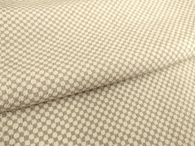 平和屋着物▽上質な小紋 単衣 丸文 鬼しぼ縮緬 正絹 逸品 DAAS0214az