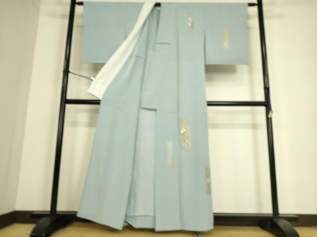 平和屋着物▽訪問着 単衣 総刺繍 寿光織 短冊花文 金銀糸 正絹 逸品 DAAS0224az
