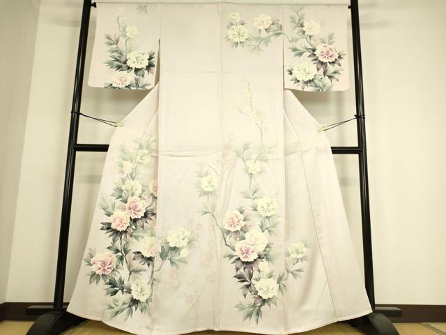 平和屋着物▽訪問着 単衣 花尽くし 正絹 逸品 DAAS0225az