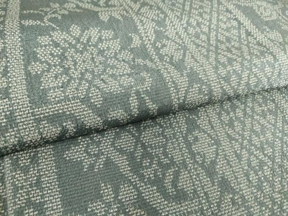 平和屋着物▽本塩沢 単衣 洋花間道 正絹 逸品 DAAS0234az