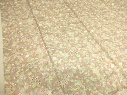 平和屋着物▽上質な小紋　単衣　花籠文　正絹　逸品　DAAS0226az