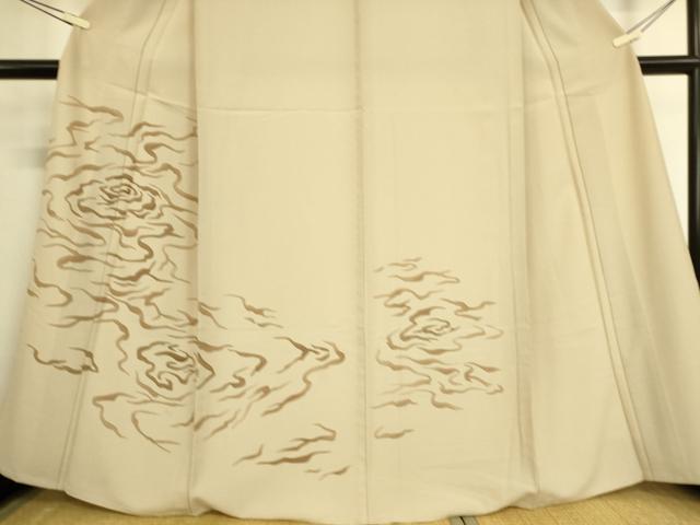 平和屋着物▽訪問着 単衣 流水文 洗える着物 DAAS0276az