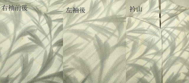 平和屋着物▽訪問着 単衣 草葉文 暈し染め 正絹 逸品 DAAS0176az