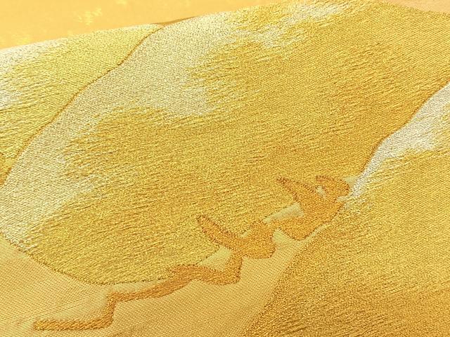 平和屋着物◎太鼓柄袋帯 光琳松 金銀糸 引箔 鈴乃屋扱い 正絹 逸品 BAAS9894du