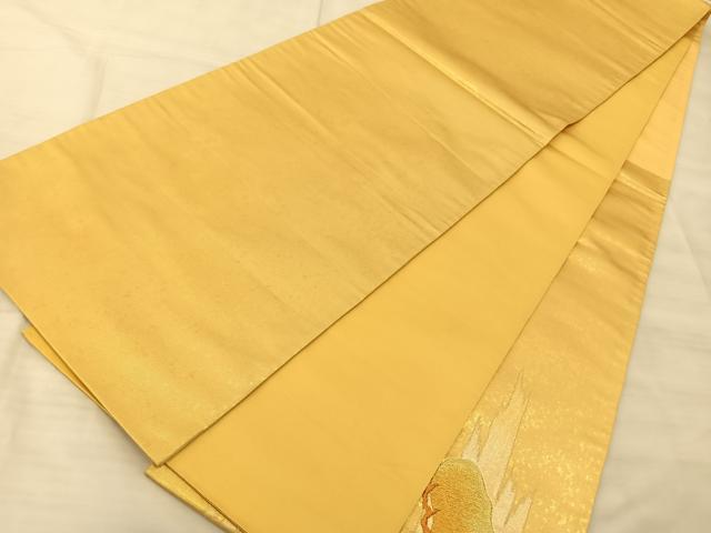 平和屋着物◎太鼓柄袋帯 光琳松 金銀糸 引箔 鈴乃屋扱い 正絹 逸品 BAAS9894du