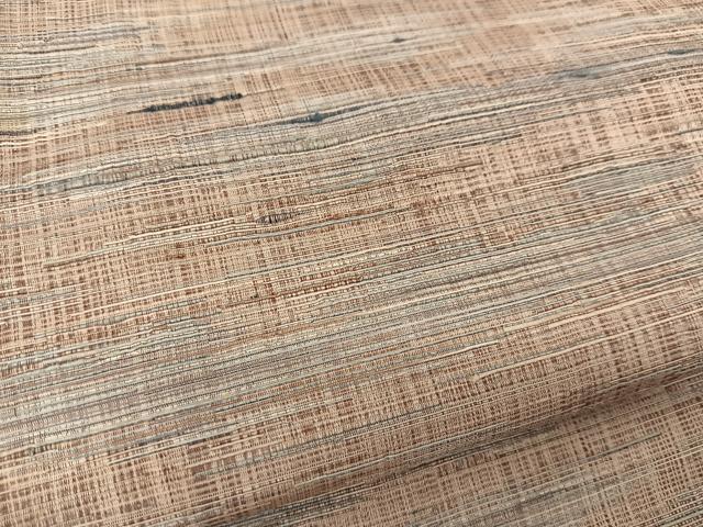 平和屋着物▽上質な紬 単衣 絣文様 正絹 逸品 BAAS8198yc