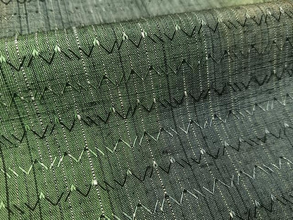 平和屋着物▽上質な紬 単衣 霞文 正絹 逸品 BAAT0622yc