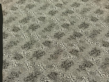 平和屋着物▽上質な小紋 単衣 牡丹花文 正絹 逸品 BAAT0417yt