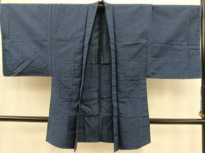 平和屋着物▽男性 紬 単衣 霞文 アンサンブル 正絹 逸品 未使用 BAAT1126hv