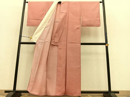 平和屋着物▽江戸小紋 単衣 よろけ縞 洗える着物 未使用 BAAT1159hv