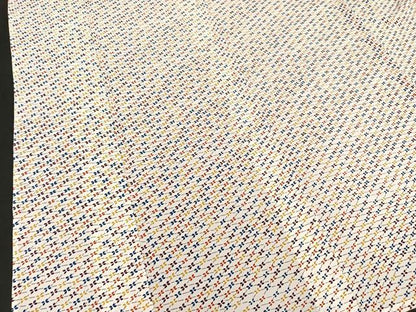 平和屋着物▽小紋　単衣　花つなぎ　洗える着物　未使用　BAAT1161hv