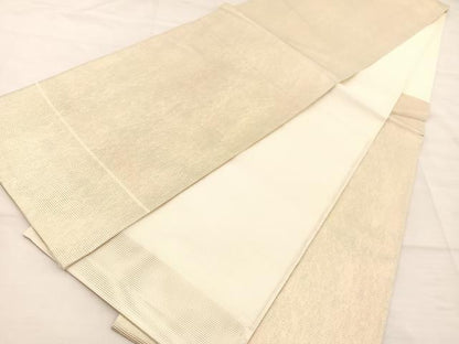 平和屋着物＊夏物 六通柄袋帯 霞文 金糸 正絹 逸品 BAAT3028hv