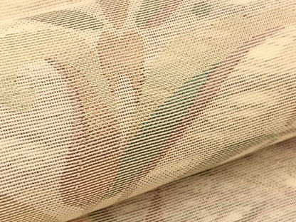 平和屋着物＊夏物 六通柄袋帯 草花文 金糸 正絹 逸品 BAAT3022hv