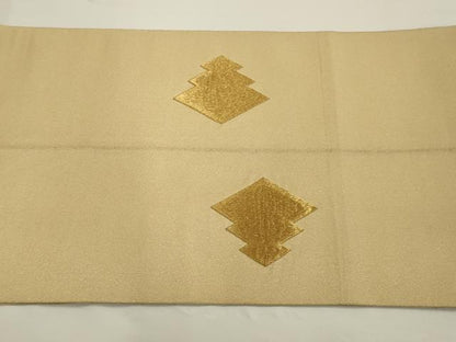 平和屋着物◎太鼓柄袋帯 松皮菱文 金糸 正絹 逸品 AAAV3303sx
