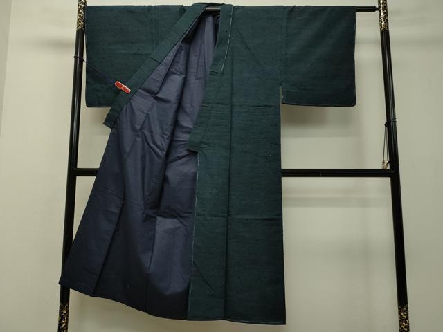 平和屋着物●男性 髭紬 褐返色 正絹 逸品 未使用 DAAS2199tw