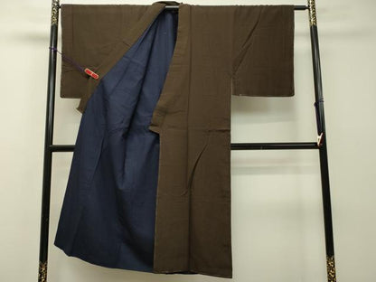 平和屋着物●男性 紬 間道 正絹 逸品 未使用 DAAS2208tw