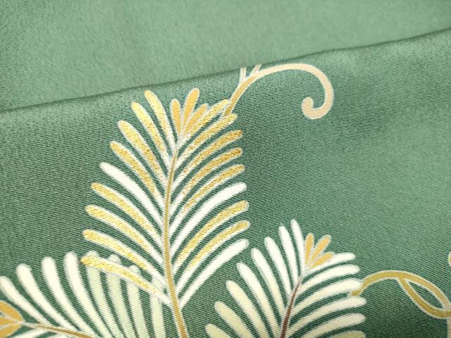 平和屋着物●訪問着　駒刺繍　松葉唐草文　暈し染め　正絹　逸品　DAAS2207tw