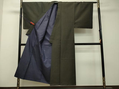 平和屋着物●男性　紬　霞文　正絹　逸品　未使用　DAAS2210tw