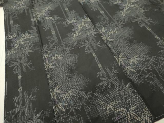 平和屋着物●本場大島紬 7マルキ 笹竹文 正絹 逸品 未使用 DAAS2221tw