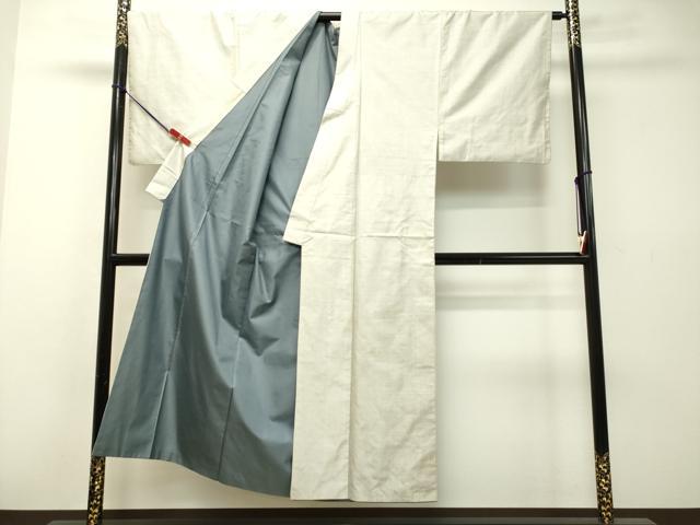 平和屋着物●男性　本場大島紬　白大島　100亀甲　総詰め　正絹　逸品　DAAS2222tw