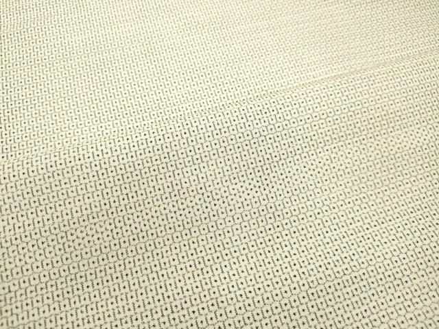 平和屋着物●男性　本場大島紬　白大島　100亀甲　総詰め　正絹　逸品　DAAS2222tw