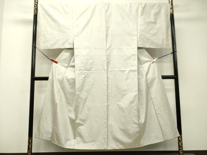 平和屋着物●男性　本場大島紬　白大島　100亀甲　総詰め　正絹　逸品　DAAS2222tw