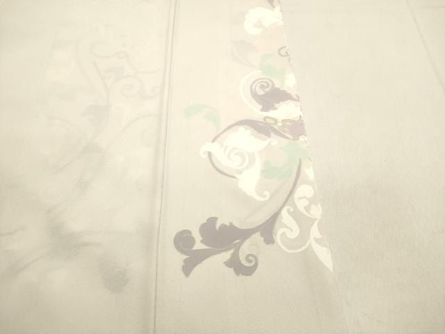 平和屋着物●訪問着 駒刺繍 洋花文 金彩 胴抜き仕立て 正絹 逸品 DAAS2261tw