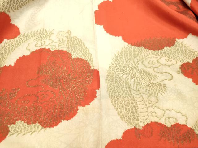 平和屋着物●希少 本場大島紬 龍郷絣 アンサンブル 花菱文 正絹 逸品 DAAS2277tw