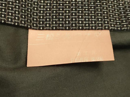 平和屋着物●男性 紬 アンサンブル 100亀甲 総詰め 正絹 逸品 未使用 DAAS2286tw