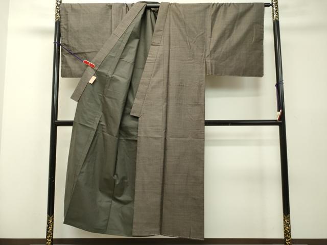 平和屋着物●男性 紬 アンサンブル 100亀甲 総詰め 正絹 逸品 未使用 DAAS2286tw