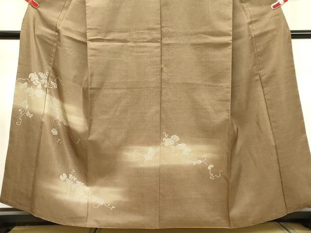 平和屋着物●訪問着　紬地　蔦の葉文　さが美扱い　正絹　逸品　DAAS2303tw