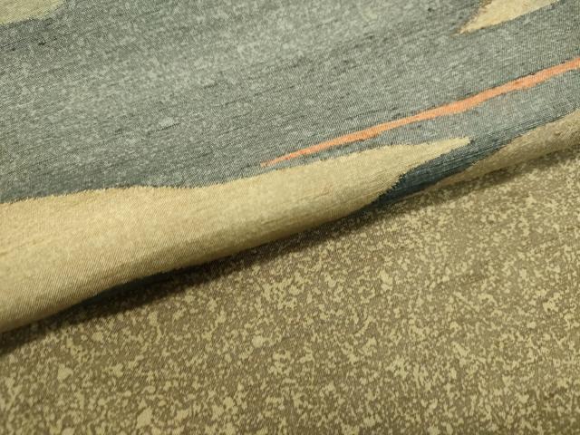 平和屋着物●訪問着 作家物 紬地 抽象文様 正絹 逸品 DAAS2300tw