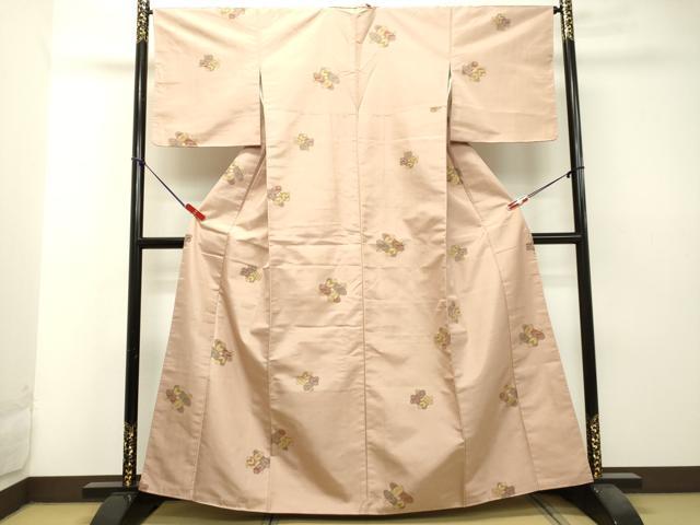 平和屋着物●京の名門・菱屋六右ェ門 紬 鷹の羽 正絹 逸品 未使用 DAAS2307tw