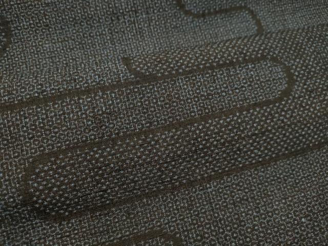 平和屋着物●結城紬 100亀甲 霞文 正絹 逸品 DAAS2322tw