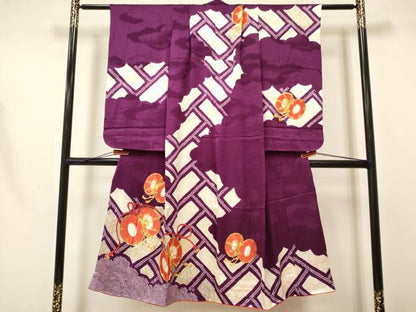 平和屋着物∵女の子 十三参り 子供 駒刺繍 絞り 鼓花文 金彩 逸品 DAAR6300ma