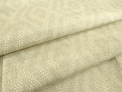 平和屋着物▽白鷹お召　単衣　菱文　110亀甲　正絹　逸品　DAAS0306az