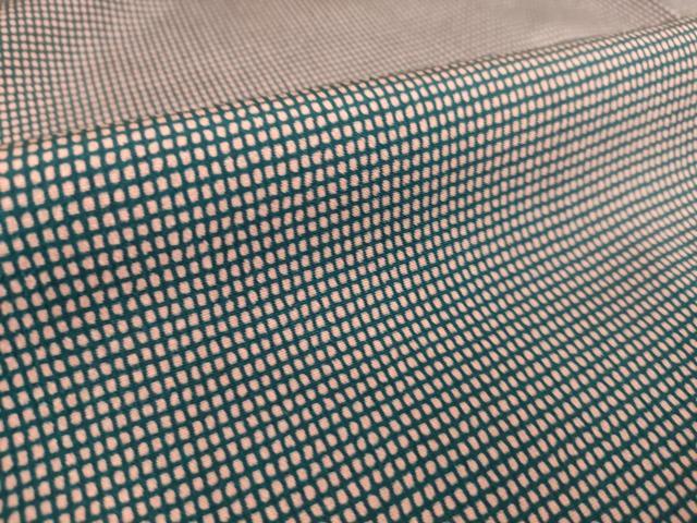 平和屋着物▽江戸小紋　単衣　角通し　正絹　逸品　DAAS0309az