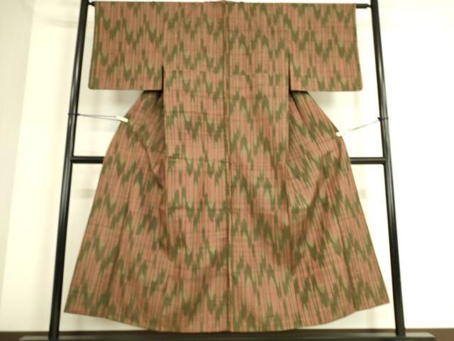 平和屋着物▽上質な紬 単衣 霞間道 正絹 逸品 未使用 DAAS0312az