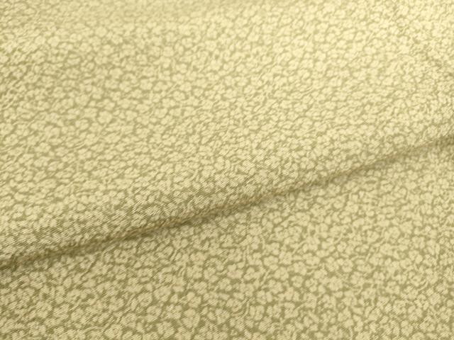 平和屋着物▽上質な小紋 単衣 小花 鬼しぼ縮緬 正絹 逸品 DAAS0328az