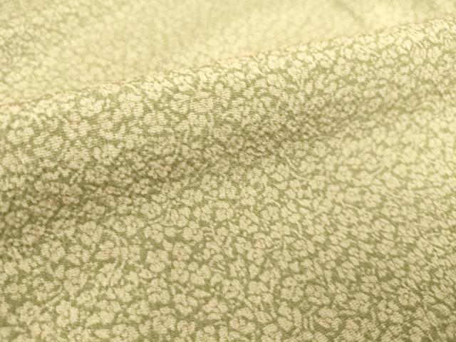 平和屋着物▽上質な小紋 単衣 小花 鬼しぼ縮緬 正絹 逸品 DAAS0328az
