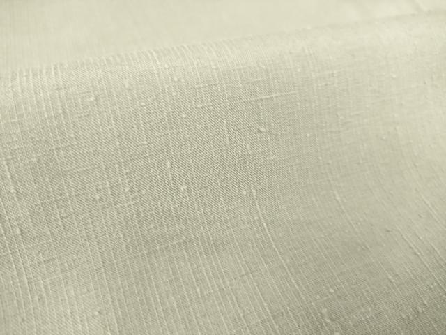 平和屋着物▽上質な紬 　単衣　白鼠色　正絹　逸品　未使用　DAAS0316az